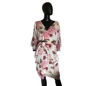 City chic floral  belted dress size 2XL